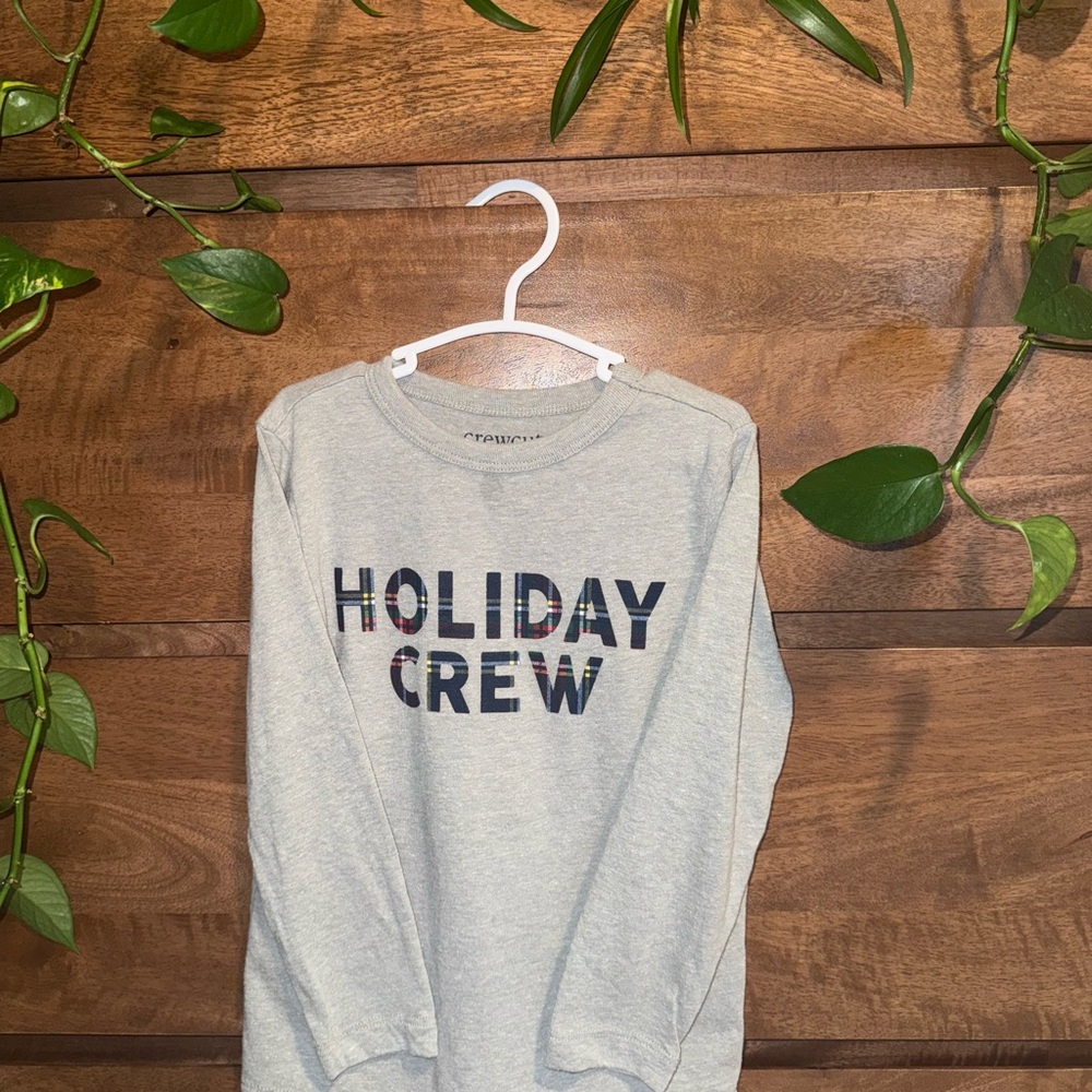Holiday Crew Gray long sleeve